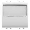 PULSANTE CON TARGA PORTANOME ILLUMINABILE 2 MODULI BIANCO CHORUS GW10191 GEWISS