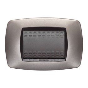 Placca Master Modo Bronzo opaco in tecnopolimero 3 posti 39TC553