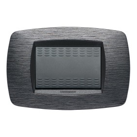 Placca Master Modo Satinato grigio  in tecnopolimero 3 posti 39TC513