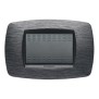 Placca Master Modo Satinato grigio  in tecnopolimero 3 posti 39TC513
