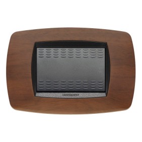 Placca Master Modo Noce scuro in tecnopolimero 3 posti 39TC453