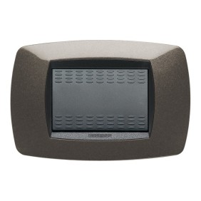 Placca Master Modo Grigio antracite in tecnopolimero 3 posti 39TC383