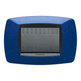 Placca Master Modo Blu vio in tecnopolimero 3 posti 39TC363