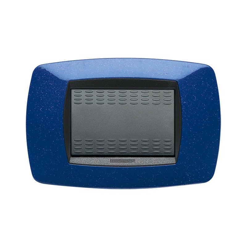 Placca Master Modo Blu vio in tecnopolimero 3 posti 39TC363