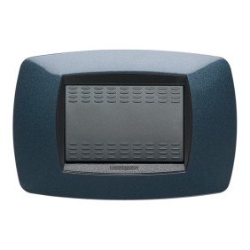 Placca Master Modo Blu notte in tecnopolimero 3 posti 39TC353