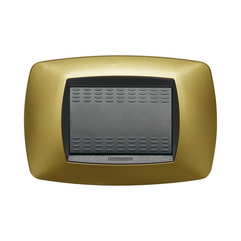 Placca Master Modo Giallo perla in tecnopolimero 3 posti 39TC323