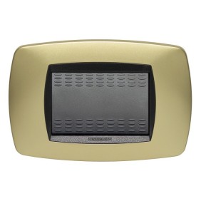 Placca Master Modo Ottone opaco in tecnopolimero 3 posti 39TC243