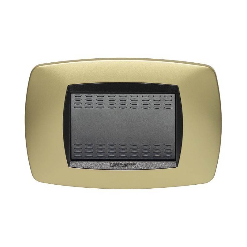 Placca Master Modo Ottone opaco in tecnopolimero 3 posti 39TC243