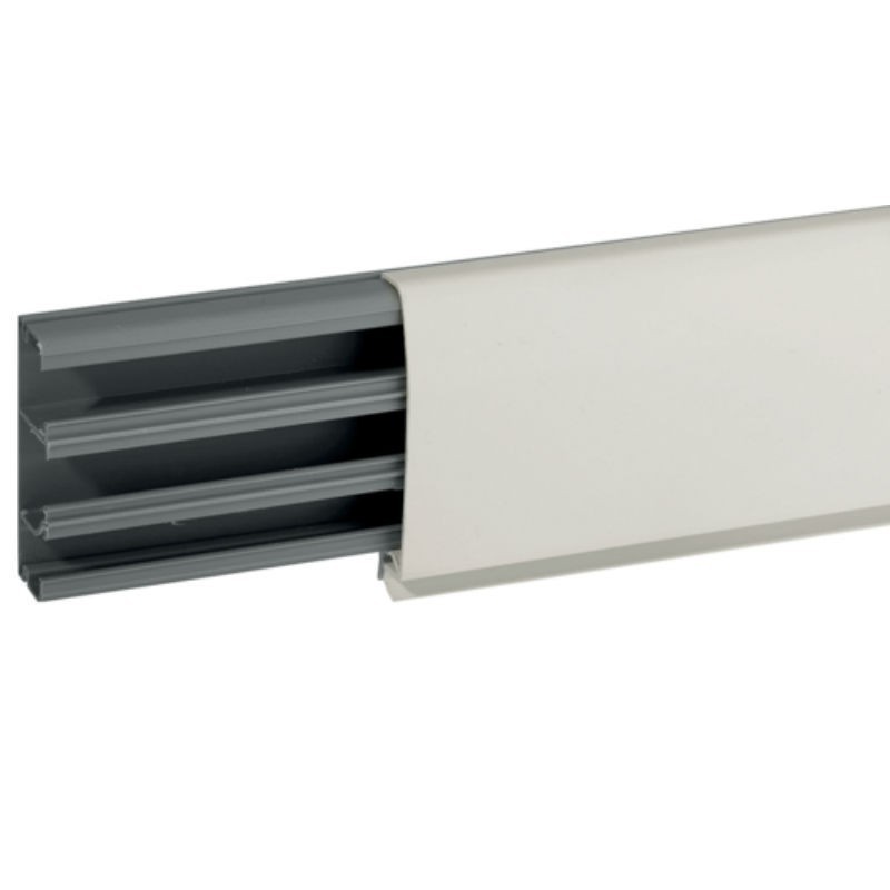 Canalina Bocchiotti TBN W tre scomparti a battiscopa 81,5x22,5 B09650