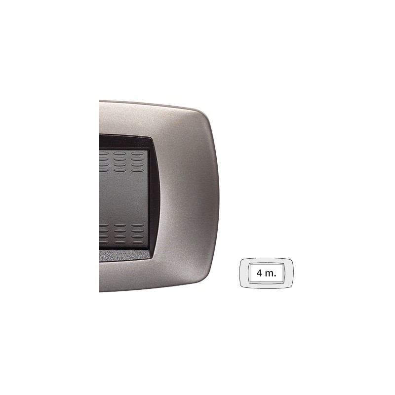 Placca Master Modo Bronzo opaco in tecnopolimero 4 posti 39TC554