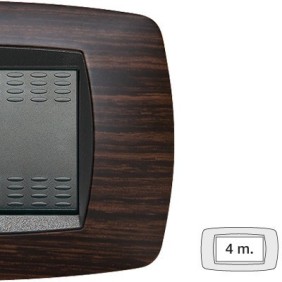 Placca Master Modo Wengè in tecnopolimero 4 posti 39TC464