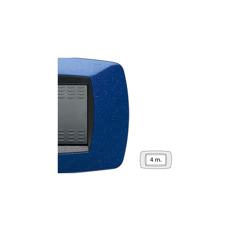 Placca Master Modo Blu vio in tecnopolimero 4 posti 39TC364