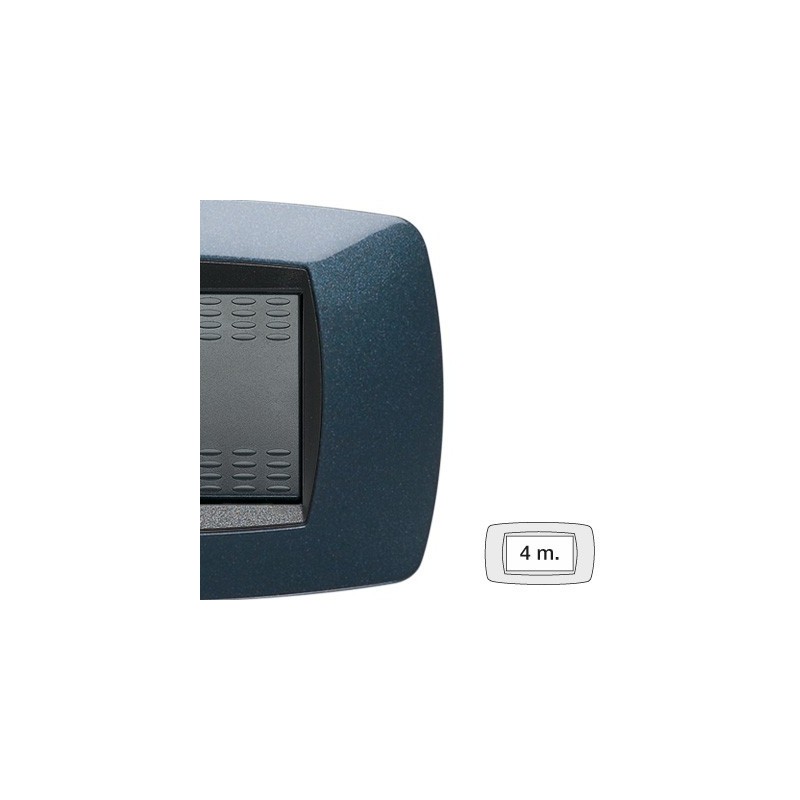 Placca Master Modo Blu notte in tecnopolimero 4 posti 39TC354