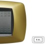 Placca Master Modo Giallo perla in tecnopolimero 4 posti 39TC324