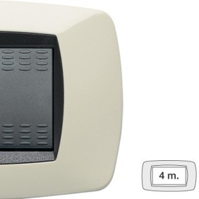 Placca Master Modo Avorio in tecnopolimero 4 posti 39TC284