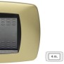 Placca Master Modo Ottone opaco in tecnopolimero 4 posti 39TC244