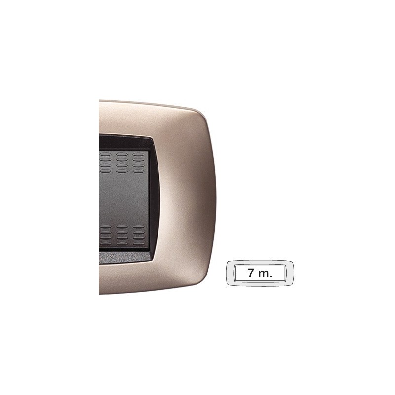 Placca Master Modo Rame opaco in tecnopolimero 7 posti 39TC547