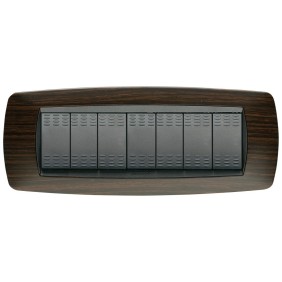 Placca Master Modo Wengè in tecnopolimero 7 posti 39TC467