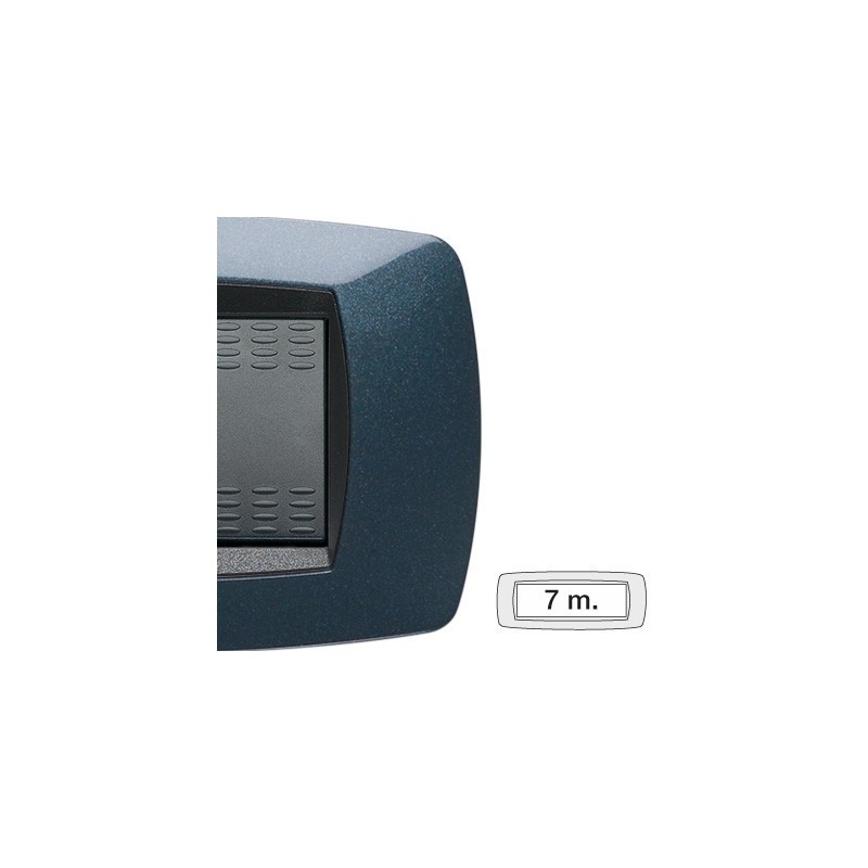 Placca Master Modo Blu notte in tecnopolimero 7 posti 39TC357