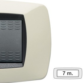 Placca Master Modo Avorio  in tecnopolimero 7 posti 39TC287