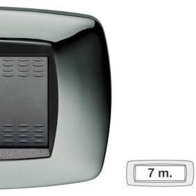 Placca Master Modo Cromato  in tecnopolimero 7 posti 39TC227