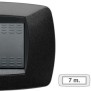 Placca Master Modo Nero in tecnopolimero 7 posti 39TC207