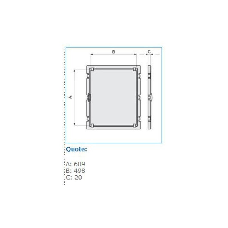 Controporta Bocchiotti CP 06 per quadri Vetroresina VTR06 B04635