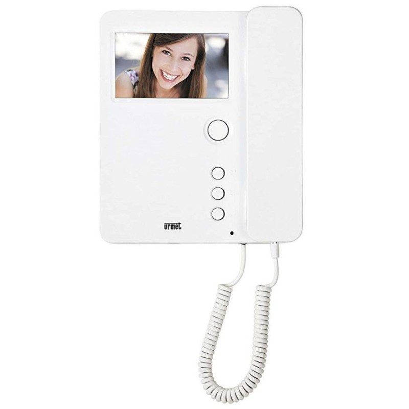 Monitor Urmet a colori per sistema due fili 2 Voice colore bianco 1750/1