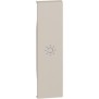 Cover con simbolo luce per comandi un modulo colore sabbia Bticino Living Now KM01A