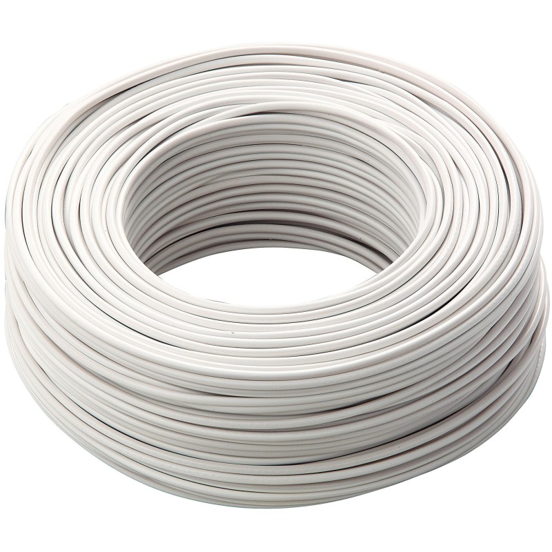 Cavo unipolare antifiamma FS17 2,5mmq Bianco Matassa 100 Mt
