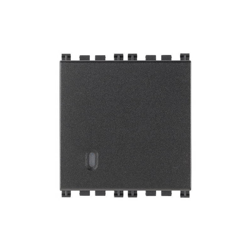 Deviatore illuminabile Vimar Arkè 1P 16AX 250V grigio 2 moduli 19006.2