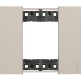 Placca Sabbia Bticino Living Now due posti tecnopolimero KA4802KM