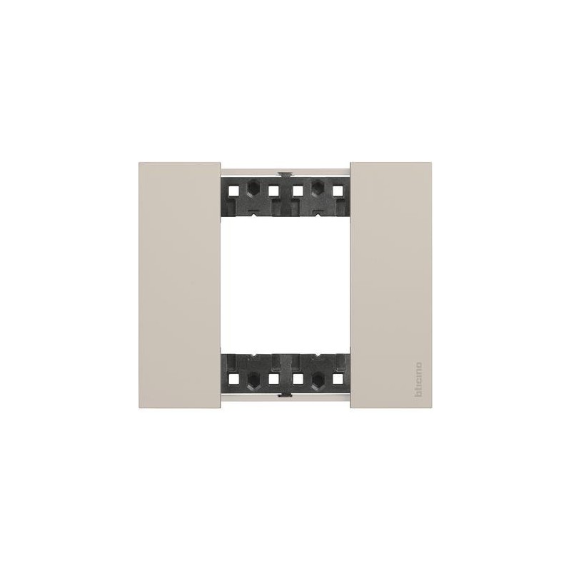 Placca Sabbia Bticino Living Now due posti tecnopolimero KA4802KM