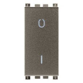 Interruttore Bipolare Illuminabile Vimar Arkè 16A Metal. 19015.M