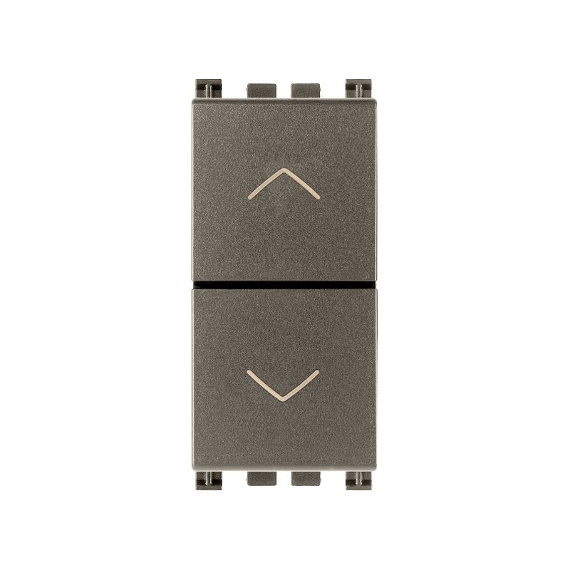 Commutatore a tre posizioni 10A 2 poli Vimar Arkè Metal 19060.M