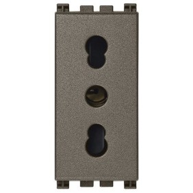 Presa Bipasso contatti da 16 Ampere Vimar Arke' Metal 19203.M