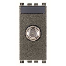 Presa TV-SAT attacco F Vimar Arkè serie Metal 19318.M