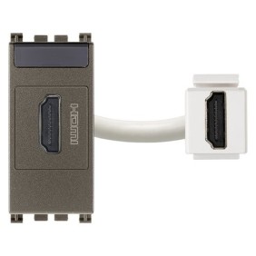 Presa HDMI aggancio Keystone per Vimar Arke' Metal 19346.M