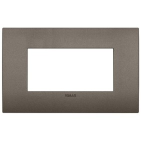 Placca Vimar Arkè Classic 4 moduli  Metal 19654.80