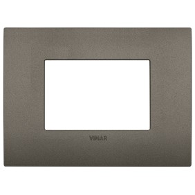 Placca Vimar Arkè Classic 3 moduli  Metal 19653.80