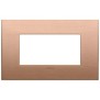 Placca Vimar Arkè Classic 4 moduli Rame spazzolato 19654.11