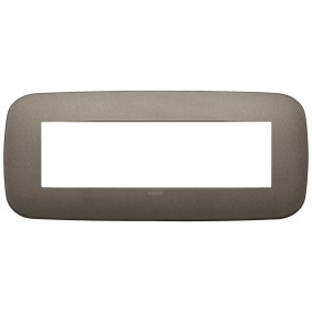 Placca Vimar Arkè Round 7 moduli Metal in tecnopolimero19687.80