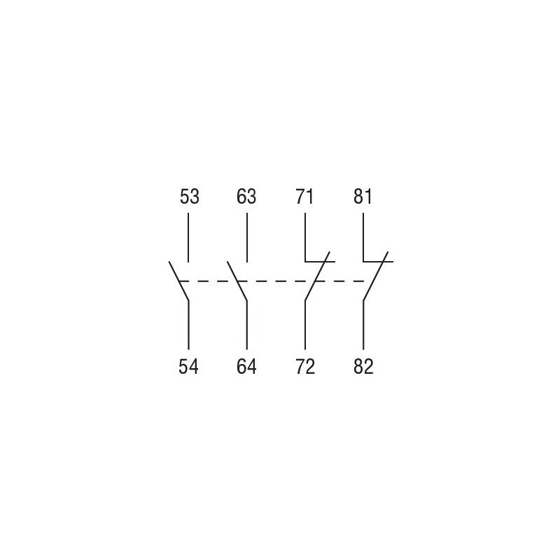 Contatto Ausiliario per Contattori serie 11BG 2NA+2NC Lovato 11BGX1022