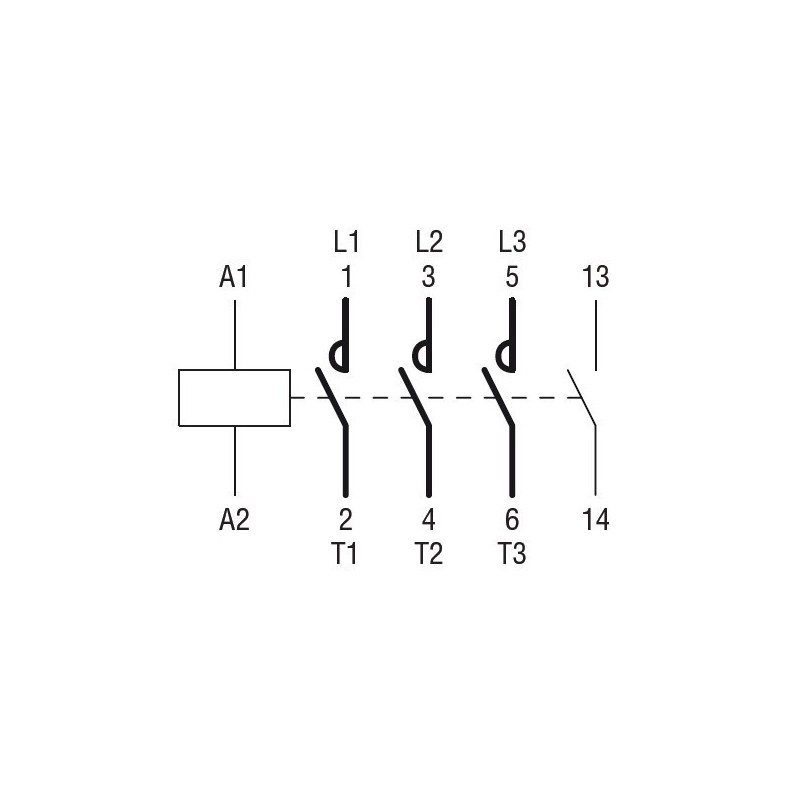 Contattore Tripolare Bobina 24V AC 10A Lovato 11BG0910A024
