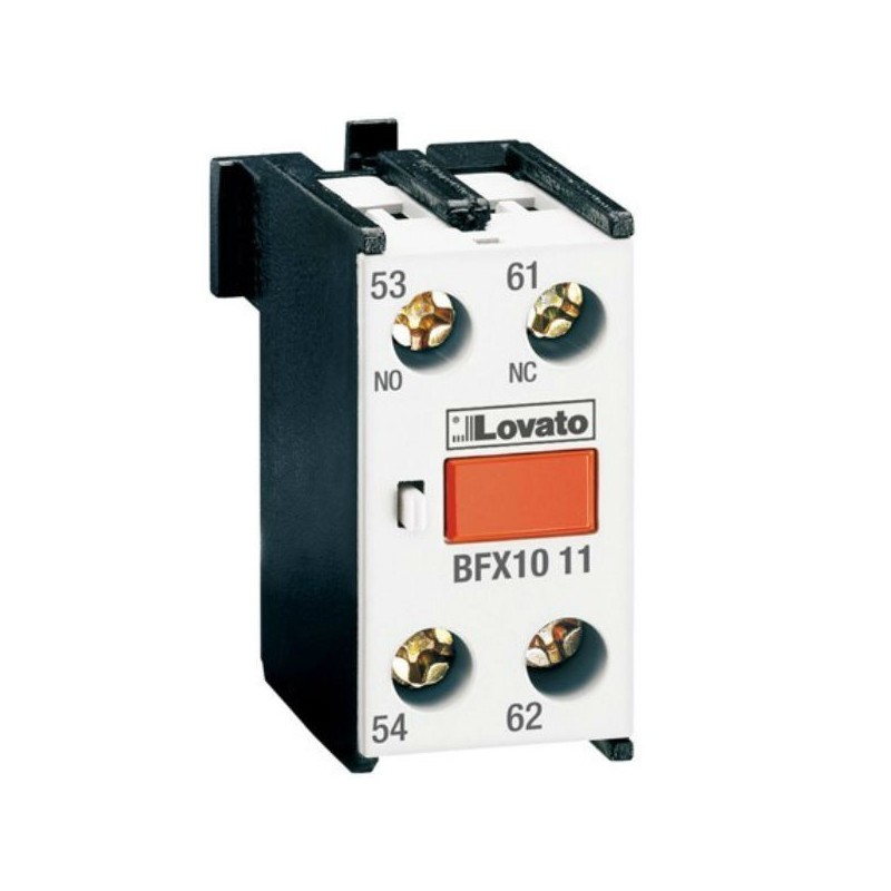 Contatto Ausiliario per Contattori serie 11BF e BF 1NA+1NC Lovato BFX1011