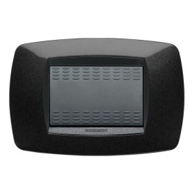 Placca Master Modo colore Nero in tecnopolimero 3 posti 39TC203