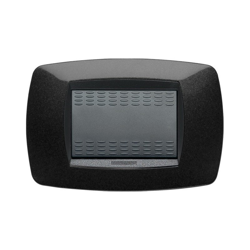 Placca Master Modo colore Nero in tecnopolimero 3 posti 39TC203
