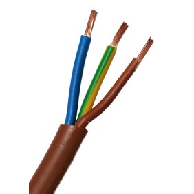 Cavo FS18OR18 Antifiamma 3x2,5 MMQ Colore marrone  Matassa 100 Mt