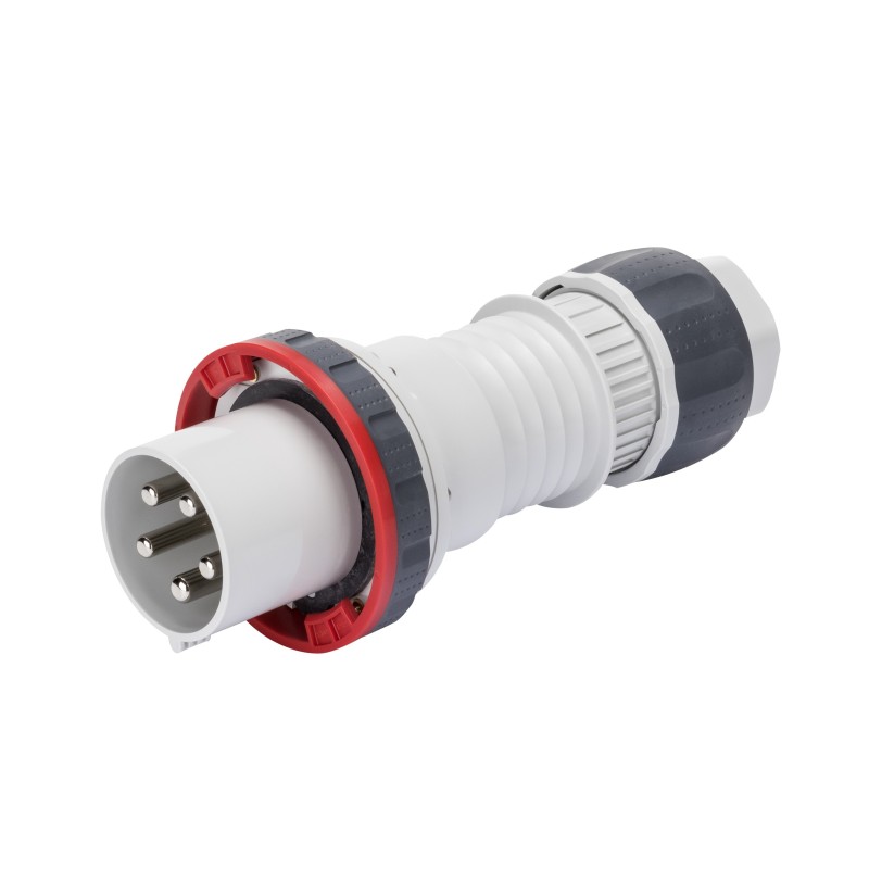 Spina CEE 3P+N+T cablaggio a vite IP67 125A GW60061H