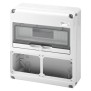 Quadro per due prese interbloccate orizzontali senza base portafusibili 16 e 32A 14 moduli GW68006N
